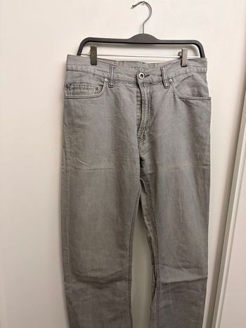 Lacoste - Pantalon (Coton & Lin) - Taille 33 US (42 FR) - Gris