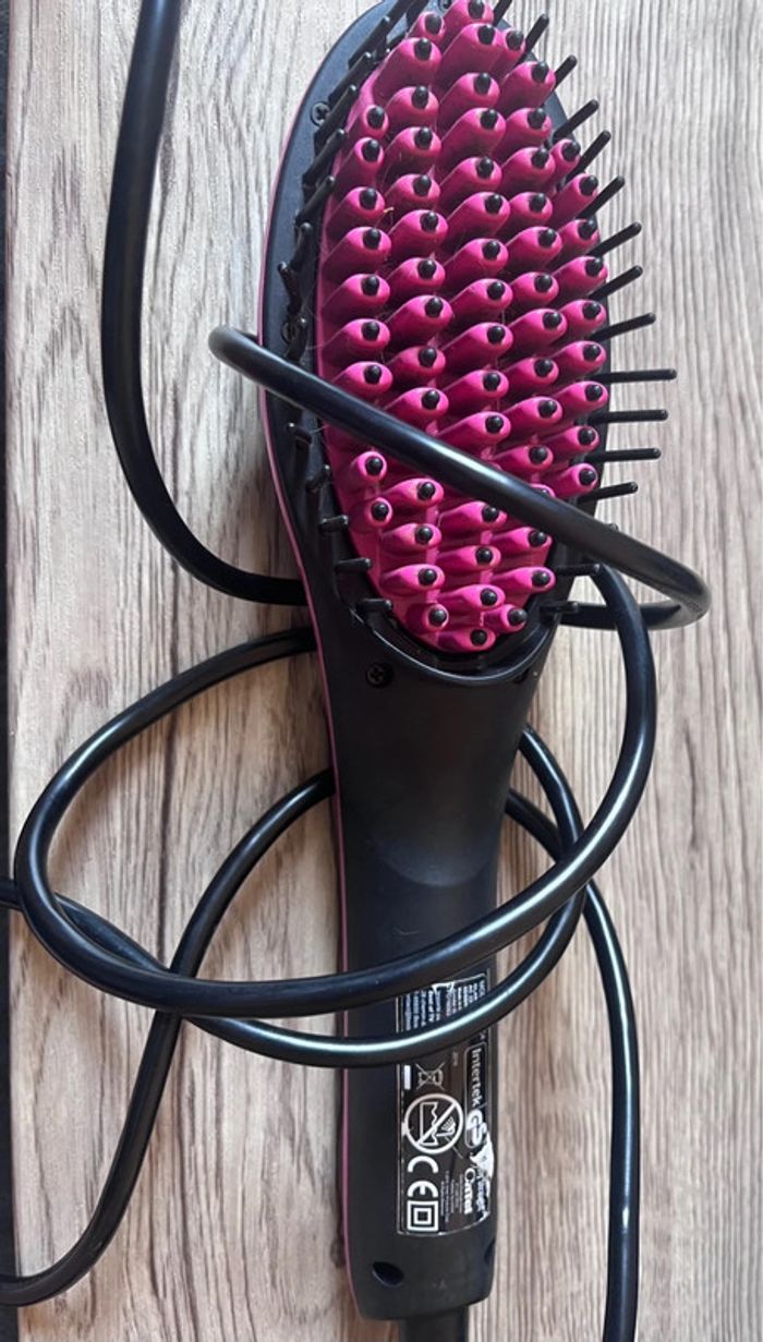 Brosse lissante chauffante température réglable simply straight - photo numéro 2