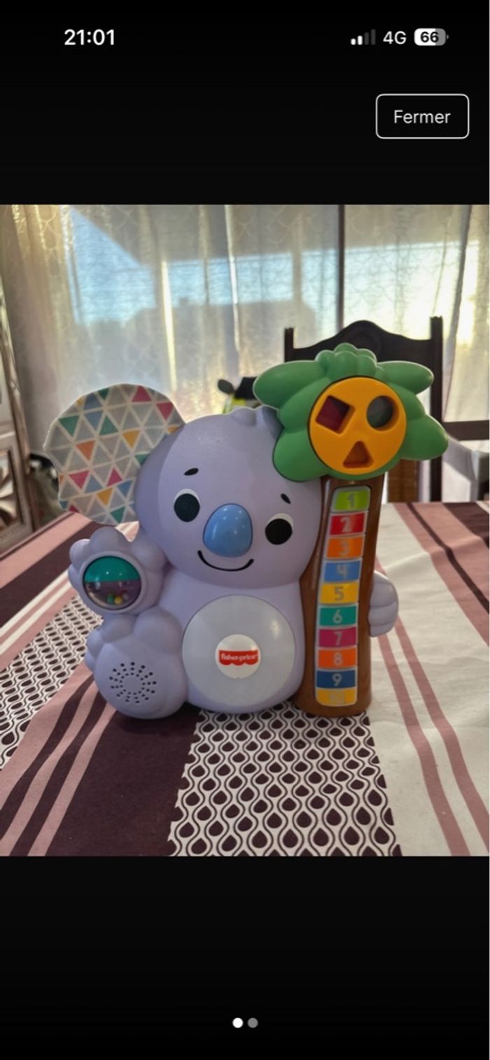Nicolas le koala Fisher Price