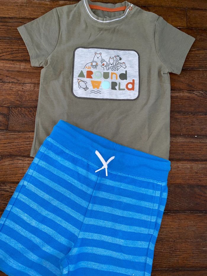 T-shirt obaibi et short gap 18 mois - photo numéro 2