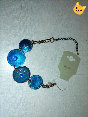 Bracelet rond bleu
