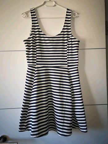 Robe marinière H&m t44 model patineuse
