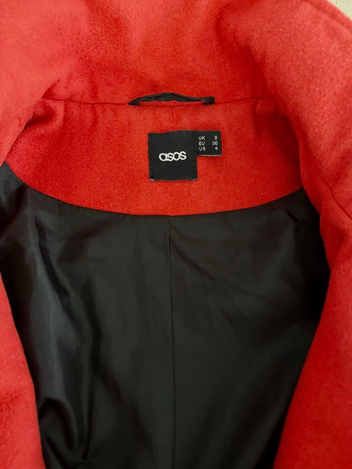 Manteau chaud rouge « ASOS » T36 - photo numéro 5