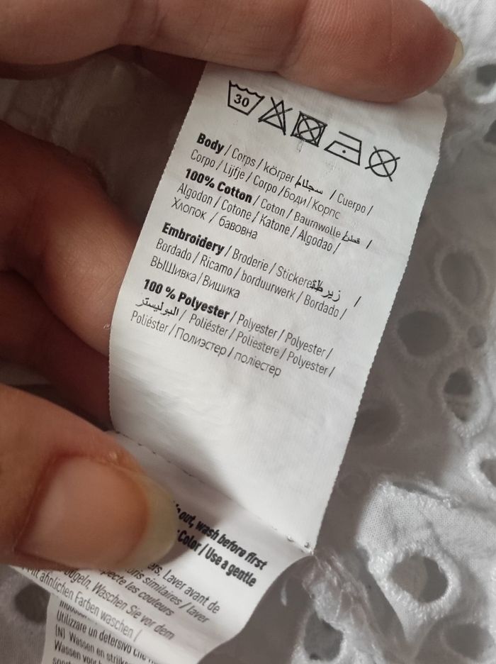 Chemisier oversize dentelle taille 34 - photo numéro 7