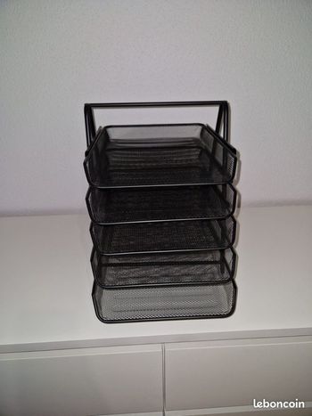 Bac à courrier en maille à 5 niveaux en métal A4