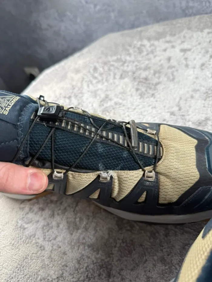 Salomon X Ultra 360 Gore-Tex - White & Beige & Blue - photo numéro 19