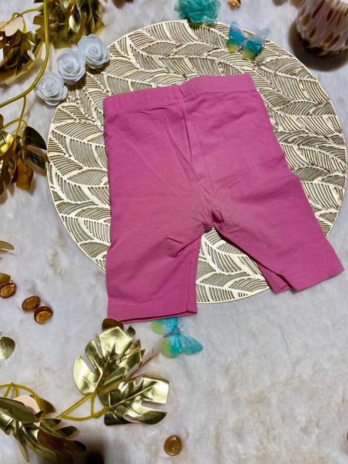 🌷 Ensemble Kitchoun blouse fluide + legging rose/bleu - bebe fille 12 mois excellent état  🌷 - photo numéro 4