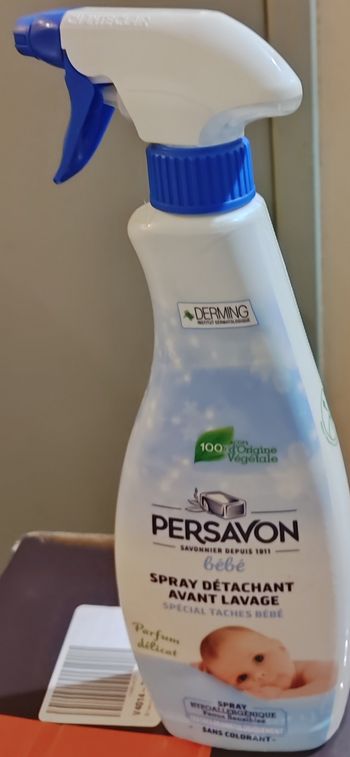 Persavon Lot de 5 spray détachants avant lavage spécial pour bébé