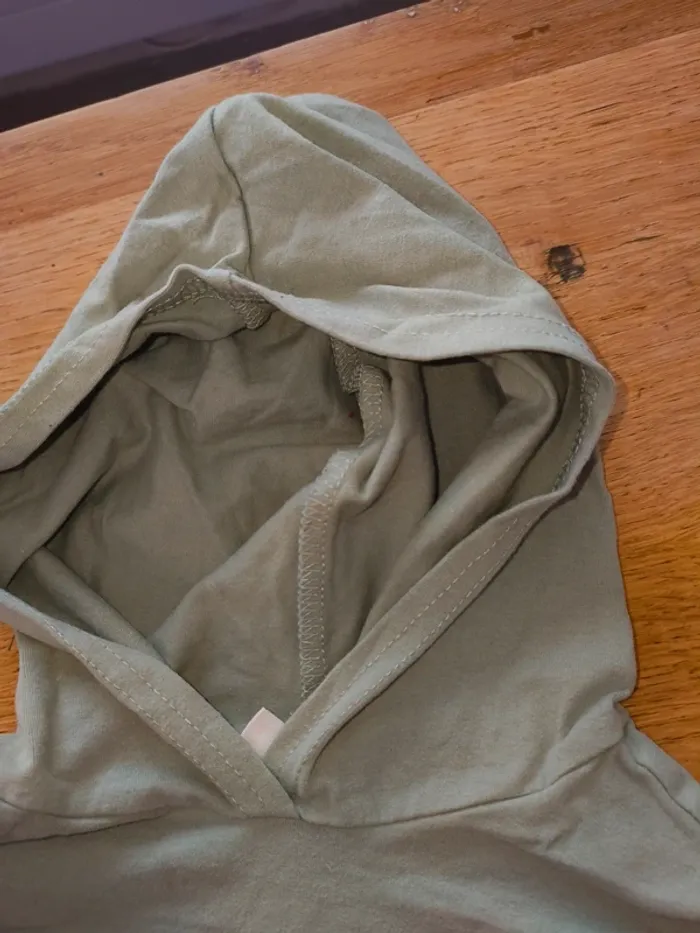 Ensemble kaki haut bas pull legging 12 18 mois fille neuf sans étiquette - photo numéro 7