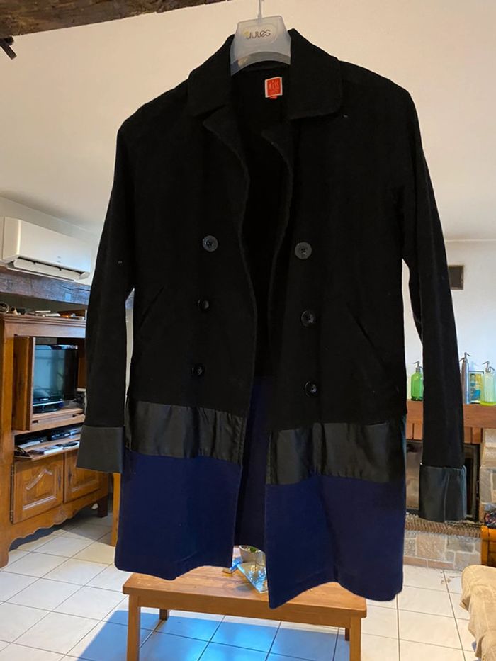 Manteau trench noir miss captain en 38 - photo numéro 4