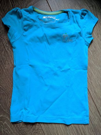 T-shirt manches courtes turquoise Orchestra - 2 ans