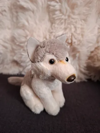 Porte clef peluche Husky/loup WWF