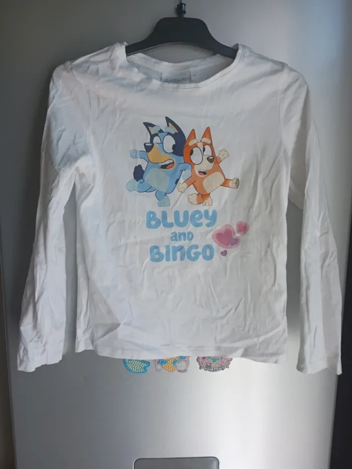 Tee shirt manches longues fille bluey