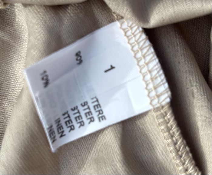 Tunique beige irisée à taille ceinturée • Cocomenthe • T36 - photo numéro 6