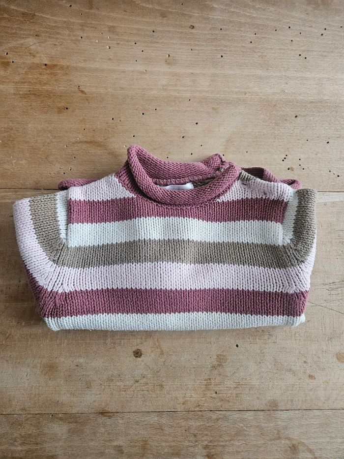 Pull coton rose 9 mois - photo numéro 9