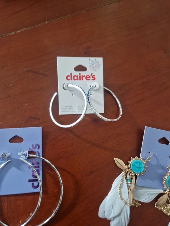Lot de boucles d'oreilles fantaisie - photo numéro 8