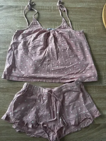 Pyjama 2 pièces à pois