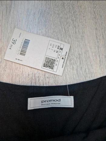 Jupe longue noire 34 doublée Promod neuve avec étiquette