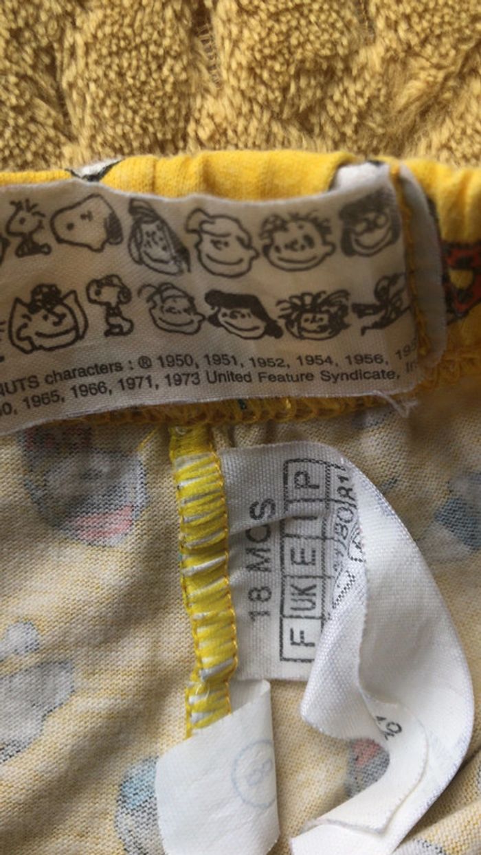 Snoopy slip caleçon pour un enfant de 18 mois - photo numéro 2