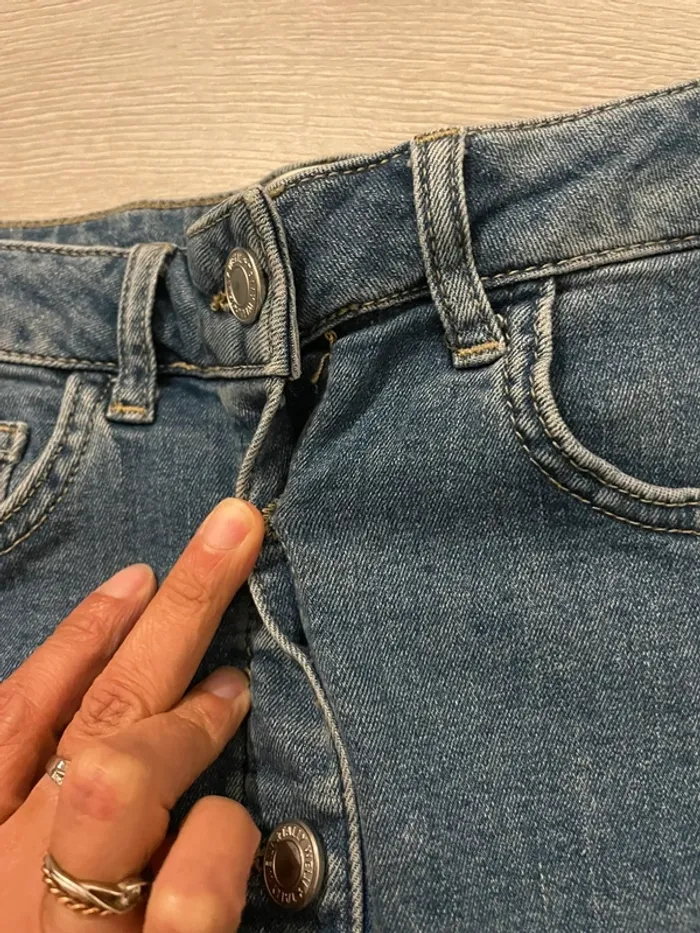 Jupe en jean boutonnée Tally Weijl Taille 34 - Très bon état - photo numéro 5