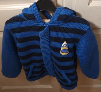 Veste fourrée à capuche du pareil .. au même 24 mois bleu