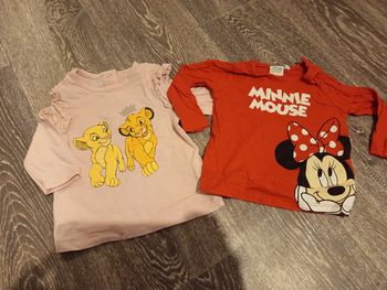 T-shirt manche longue Disney le roi lion Minnie 3 mois