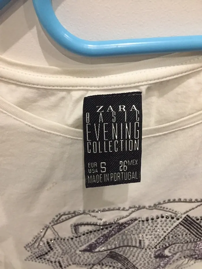 Tee shirt strass Zara - photo numéro 2