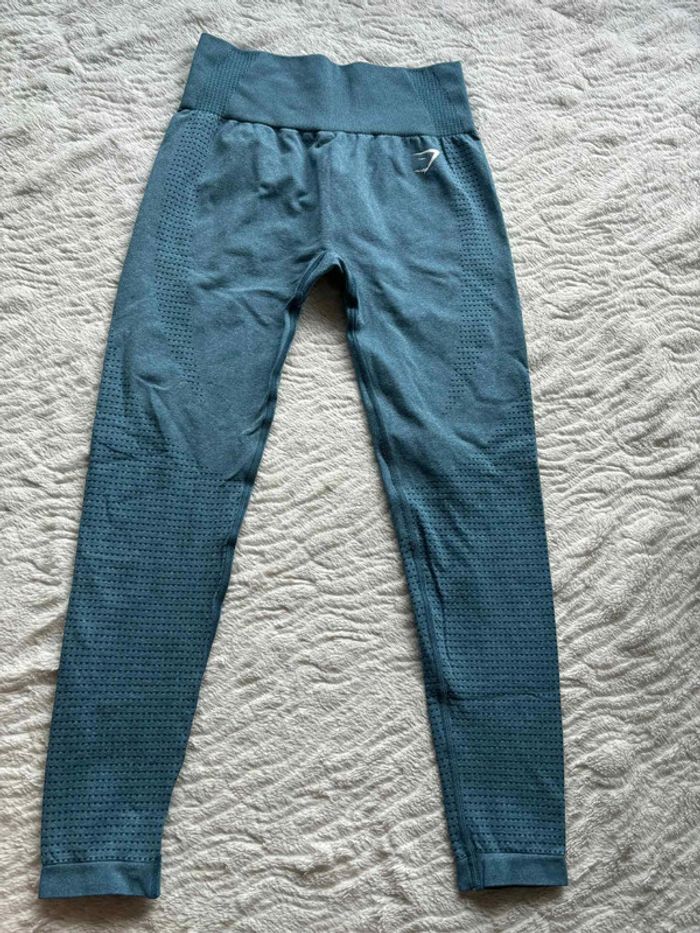 Ensemble Gymshark Vital Seamless – Brassière Legging taille haute Bleu Turquoise M/38– Comme Neuf - photo numéro 8