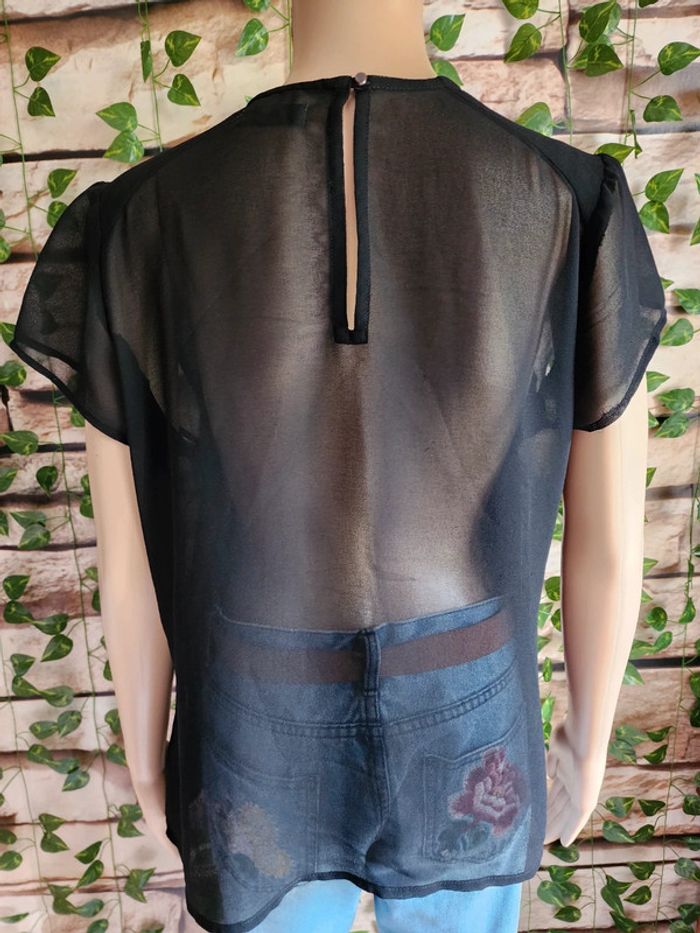 🌸T-shirt MC transparent Jennyfer Taille 40🌸 - photo numéro 4