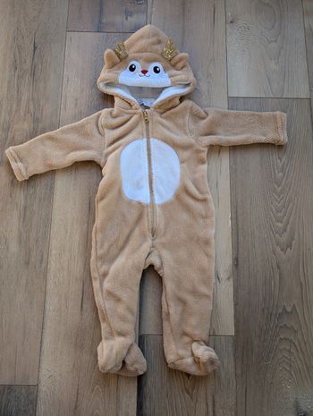Combinaison velours Noël petit renne