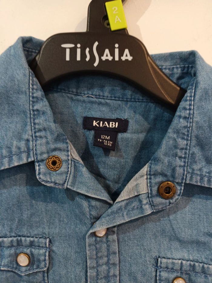 Chemise bleue 12mois - photo numéro 3