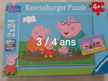 2 puzzles 24 pièces Peppa Pig - Ravensburger
