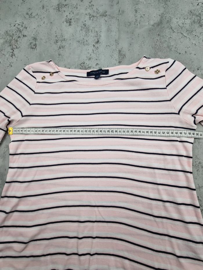 Sweat rayé Tommy Hilfiger manches 3/4 – Taille L/40 Femmes - photo numéro 10
