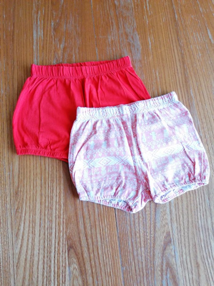 Lot 2 shorts in extenso 18 mois