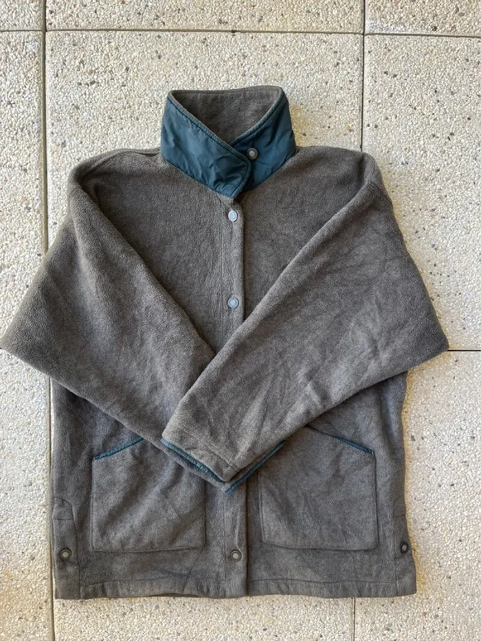 Veste polaire Patagonia Vintage "Made in USA" - Marron/Gris - Taille L - photo numéro 5