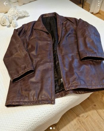 Veste en cuir veritable