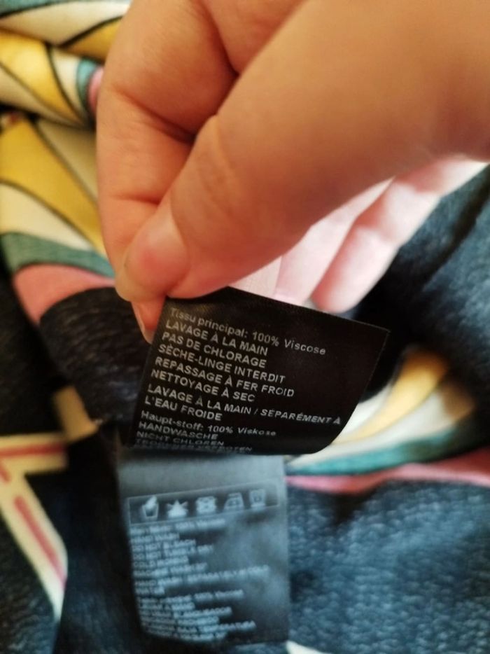 Jupe noire géométrique Ba&sh vintage M/38 - photo numéro 6