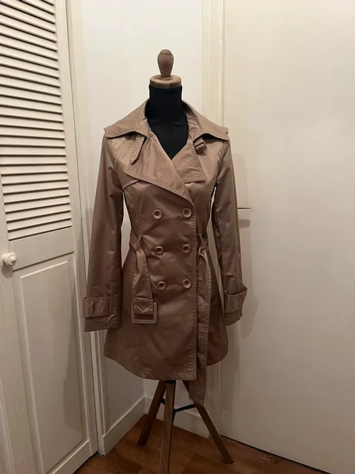 Veste - trench - camel - taille 36 - photo numéro 6