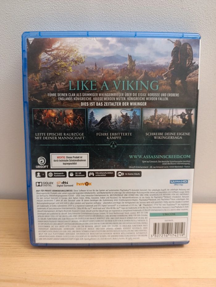 Assassins Creed Valhalla ps5 - photo numéro 2