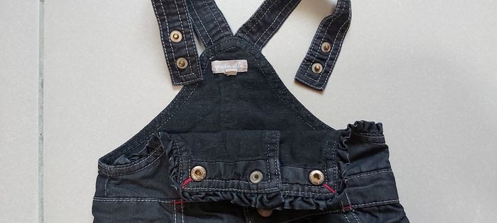 Robe à bretelles en jeans 12 mois - photo numéro 5