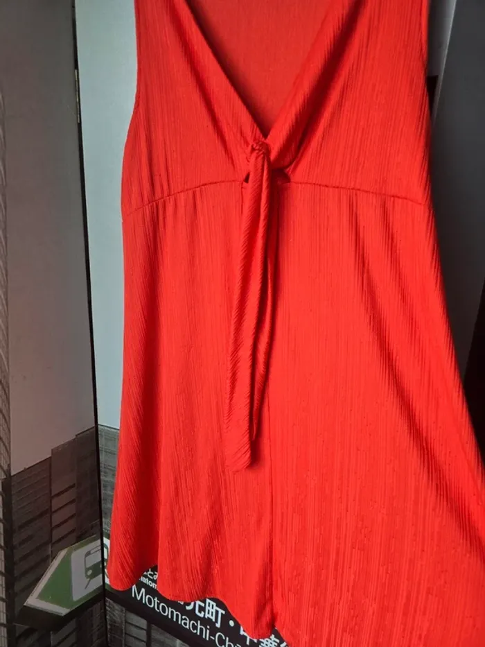 Robe Zara Rouge Orangé – Taille S – Très Bon État - photo numéro 2