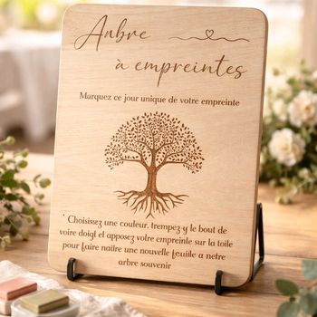 Panneau arbre à emprunte 