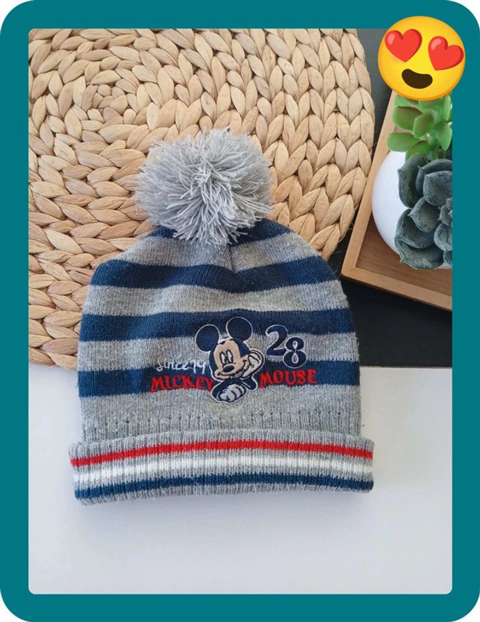 Bonnet hivers Mickey Taille 1-2 ans🌿🦊 - photo numéro 3