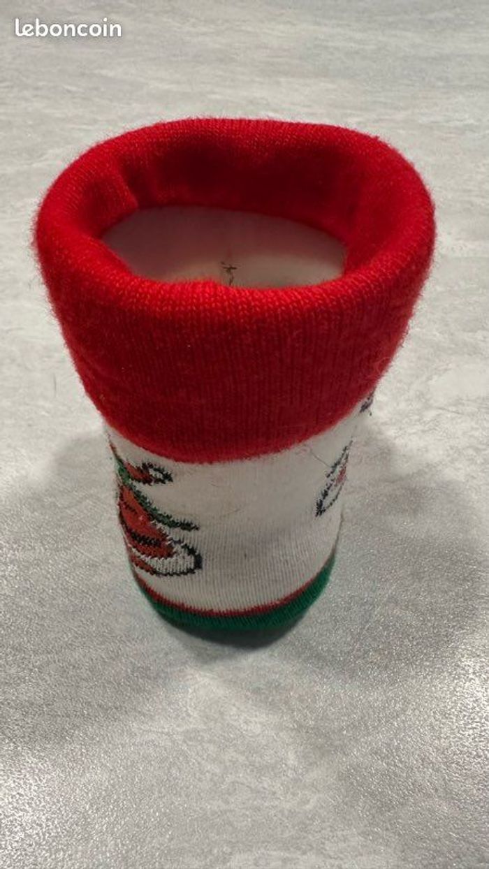 🎄magnifique botte du père noël Hauteur 11 cm - photo numéro 3