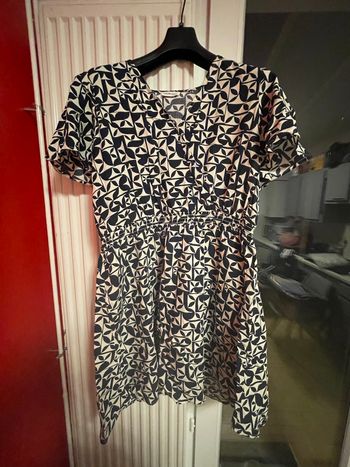 Robe Cache Cache bleu marine & crème – taille 46 