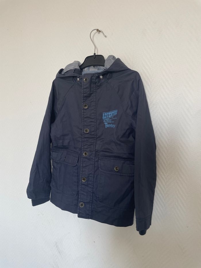 Veste mi-saison garçon 6 ans Vertbaudet bleu marine - photo numéro 2