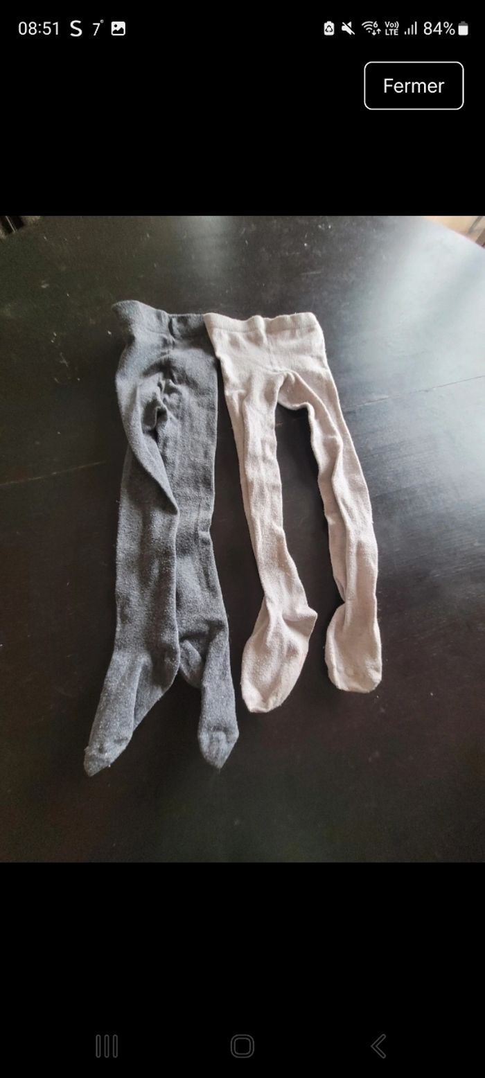 Lot 2 collants 4 ans