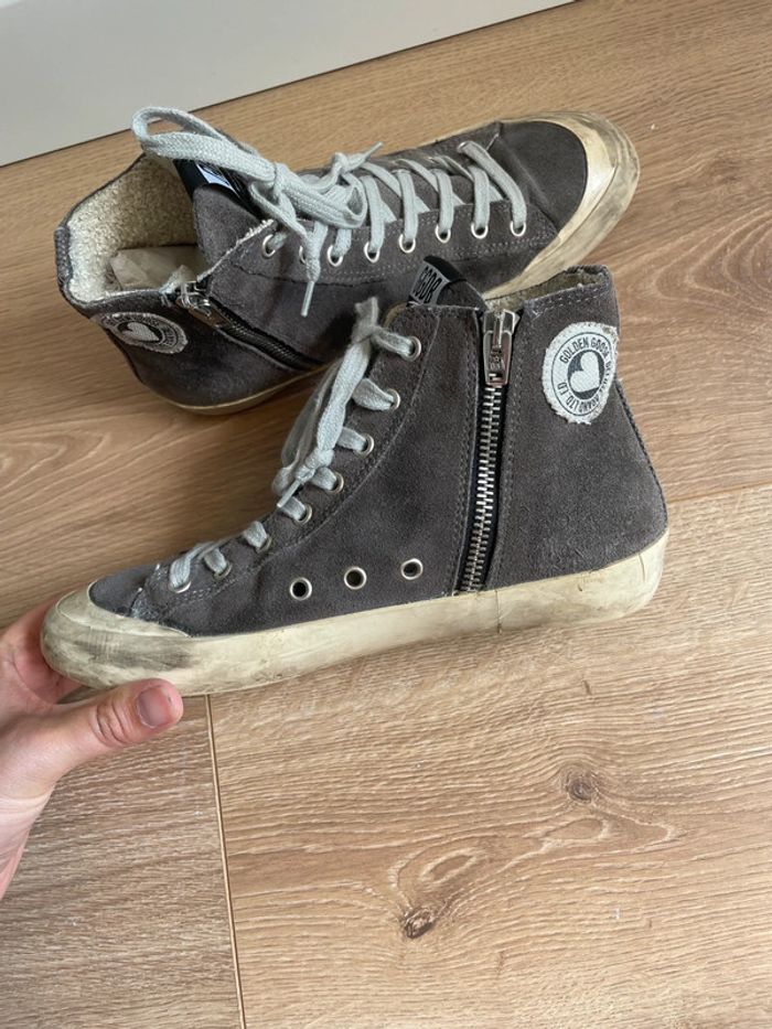 Baskets montantes grises Golden Goose - photo numéro 6
