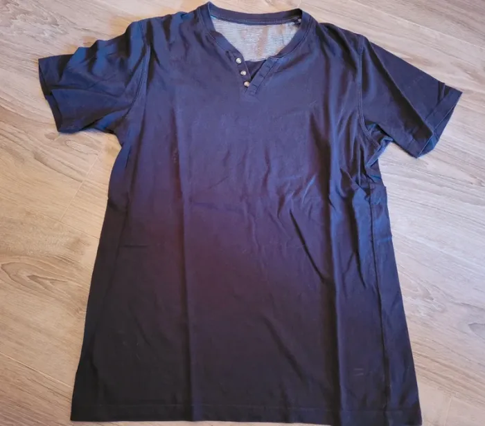 Lot 2 tee-shirts bleus MC Celio 16 ans - photo numéro 2