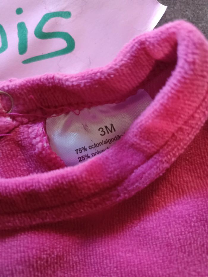 Pyjama licorne rose fushia 3 mois - photo numéro 3